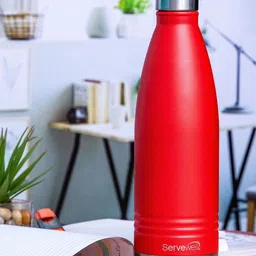 Servewell Red Indus - SS Stainless Steel Water Bottle 1 L-picture-35