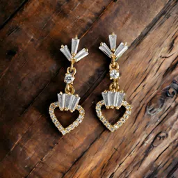 DressBerry Gold-Plated Teardrop Shaped Drop Earrings-picture-33