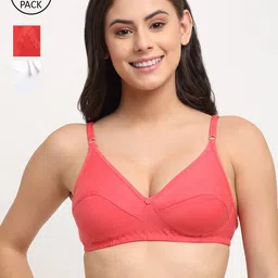 Friskers Pack of 3 Red & White Everyday Bra-picture-16