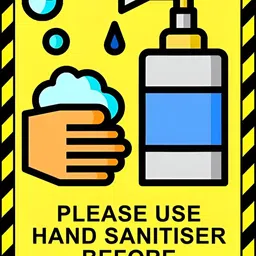 Wallpics Yellow & Blue Printed High Quality Fully Waterproof Wall Sticker Poster-picture-18