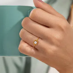 KISNA DIAMOND AND GOLD JEWELLERY Women 18 Kt Ring Diamond 1.17 g-picture-37