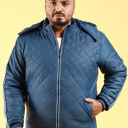 hardsoda by the indian garage co HARDSODA Plus Size Hooded Lightweight Quilted Jacket-picture-25