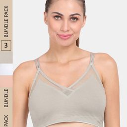 Amour Secret Pack Of 3 Geometric Bra Lightly Padded-picture-40