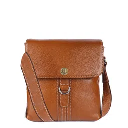 HiLEDER Pure Leather Textured Messenger Bag-image-43