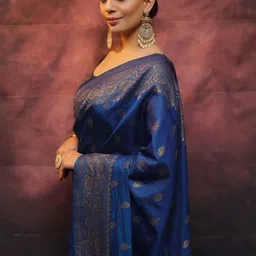 RAJMUDRAFASHION Ethnic Motifs Woven Design Zari Saree image 2