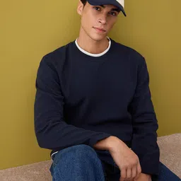 Trendyol Men Colourblocked Round Neck Long Sleeves Pullover Sweatshirt-picture-28