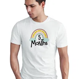 Seekbuylove Typography Printed Round Neck Short Sleeves Bio Finish Pure Cotton T-shirt-image-35