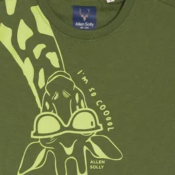 Allen Solly Junior Boys Graphic Printed Round Neck Regular Fit Cotton T-shirt image 4