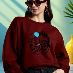 AUSK Women Graphic Printed Pullover Sweatshirt-picture-20
