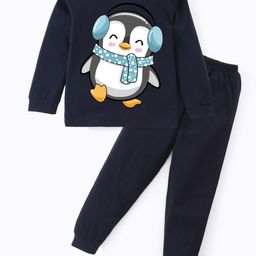 BLUSHES Unisex Kids Printed T-shirt with Pyjamas-picture-4