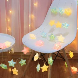 The Purple Tree White Star Shape Festive LED String Lights image 4