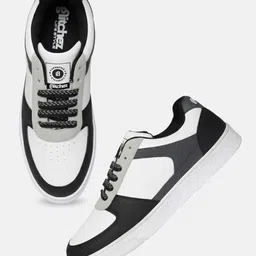 glitchez Men Colourblocked Perforated Lace-Ups Sneakers-picture-31