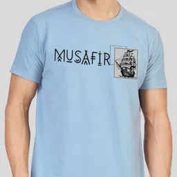 Greylongg Typography Printed Short Sleeves T-shirt image 3