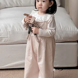 LULU & SKY Printed Cotton Dungarees With Tshirt-picture-43