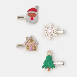 Accessorize Girls Set of 4 Christmas Alligator Hair Clip-picture-15