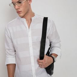 SHOWOFF Comfort Slim Fit Horizontal Striped Casual Shirt-picture-32