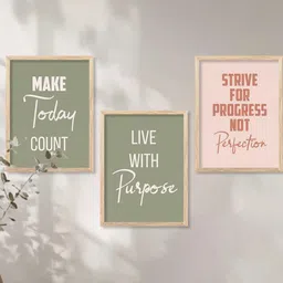 walllane Motivational Wall Art With Frame Home Decor Wall Painting For Living Room Office Bedroom-picture-14