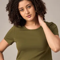 The Roadster Lifestyle Co Cotton Crop T-Shirt-image-65
