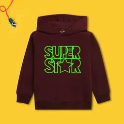 NUSYL Boys Printed Hooded Sweatshirt image 1