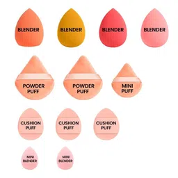 Fashion Colour Set Of 12 Just Dab Blending Makeup Sponge Puff Set With Jar image 5
