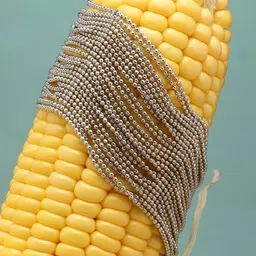 Moedbuille Silver Plated Beadwork Layered Design Oxidised Multistrand Bracelet-picture-26