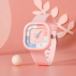 SWADESI STUFF Unisex Kids Dial & Bracelet Style Straps Analogue Watch MIN PINK 9-picture-32