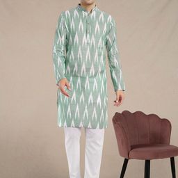 Moda Rapido Geometric Printed Pure Cotton Straight Kurta With Pyjama-picture-38