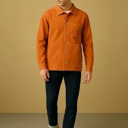 glitchez Men Solid Spread Collar Cotton Casual Shirt-image-23