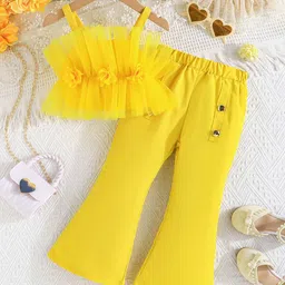 INCLUD Girls Strappy Top With Wide Bottom Trouser-picture-15