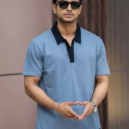 Maniac Men Polo Collar Slim Fit T-shirt-picture-23