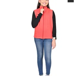 BAESD Girls Fleece Lightweight Open Front Jacket image 1