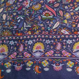 MUFFLY Men Kalamkari Woven Design Stole with Fringed Border image 4