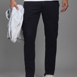 Louis Philippe Jeans Men Slim Fit Mid-Rise Cotton Trousers-picture-40