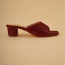 Anouk Women Synthetic Block Sandal Heels image 4