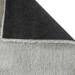 ddecor Grey Solid Polyester 4 ft x 6 ft Machine Made Carpet image 5