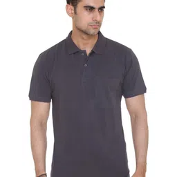 Colors and Blends Men Solid Polo Collar Cotton T-shirt-picture-29