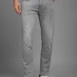 louis philippe jeans Louis Philippe Men Mid-Rise Heavy Fade Tapered Fit Jeans-picture-13
