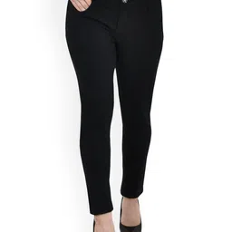 LINARIA Women Classic Slim Fit Slash Knee Jeans-image-11