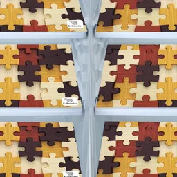 E-Retailer 7-Pcs Brown & Yellow Printed Refrigerator Covers image 5