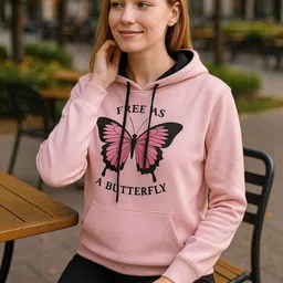 Raves Women Printed Hooded Sweatshirt image 5