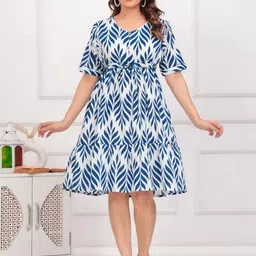 Fashion2wear Floral Print Fit & Flare Dress-image-33