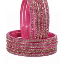 Adiba Fashion Factory Set Of 12 Zircon-Studded Bangles-picture-24