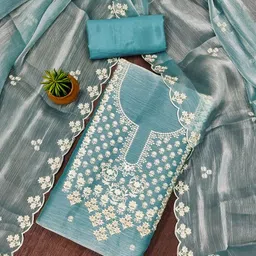 SAINOOR Embroidered Unstitched Dress Material-picture-26