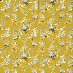 DDecor Yellow Primary Floral Printed 144 TC Cotton King Bedsheet Set 1.82 m X 1.98 m image 5