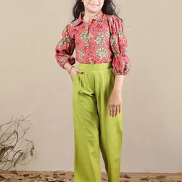 Cutiekins Girls Printed Shirt With Palazzos-image-31