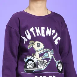 WEARDUDS Printed Round Neck Sweatshirt & Trousers Clothing Set image 2