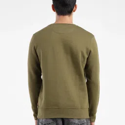 levi's Men's Brand Logo Crew Neck Sweatshirt Green image 3