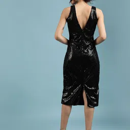 DressBerry Sequined Embellished Sheath Dress image 4