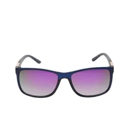 SUNNIES Unisex Purple Lens & Blue Square Sunglasses with image 5