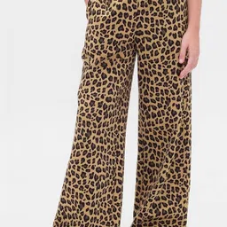 GAP Girls Leopard-Printed Mid-Waist Parallel Trousers-picture-25